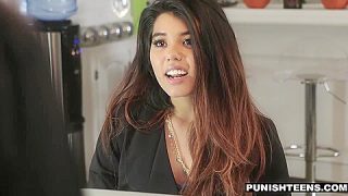 Young Latina Secretary Punished By Her Rich Boss